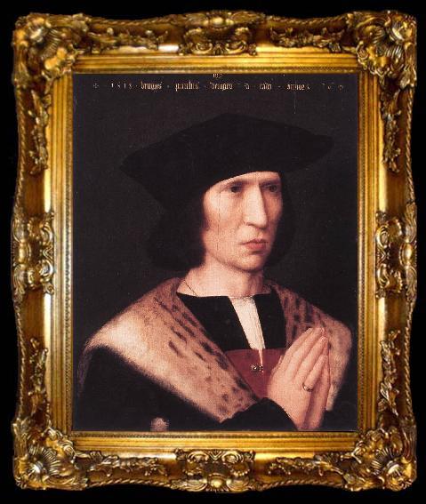 framed  ISENBRANT, Adriaen Portrait of Paulus de Nigro sf, ta009-2